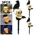 thumbnail image 1 of 3 Piezas Luces Solares LED Estacas Resina Solar Halloween (B) Rojo, 1 of 5