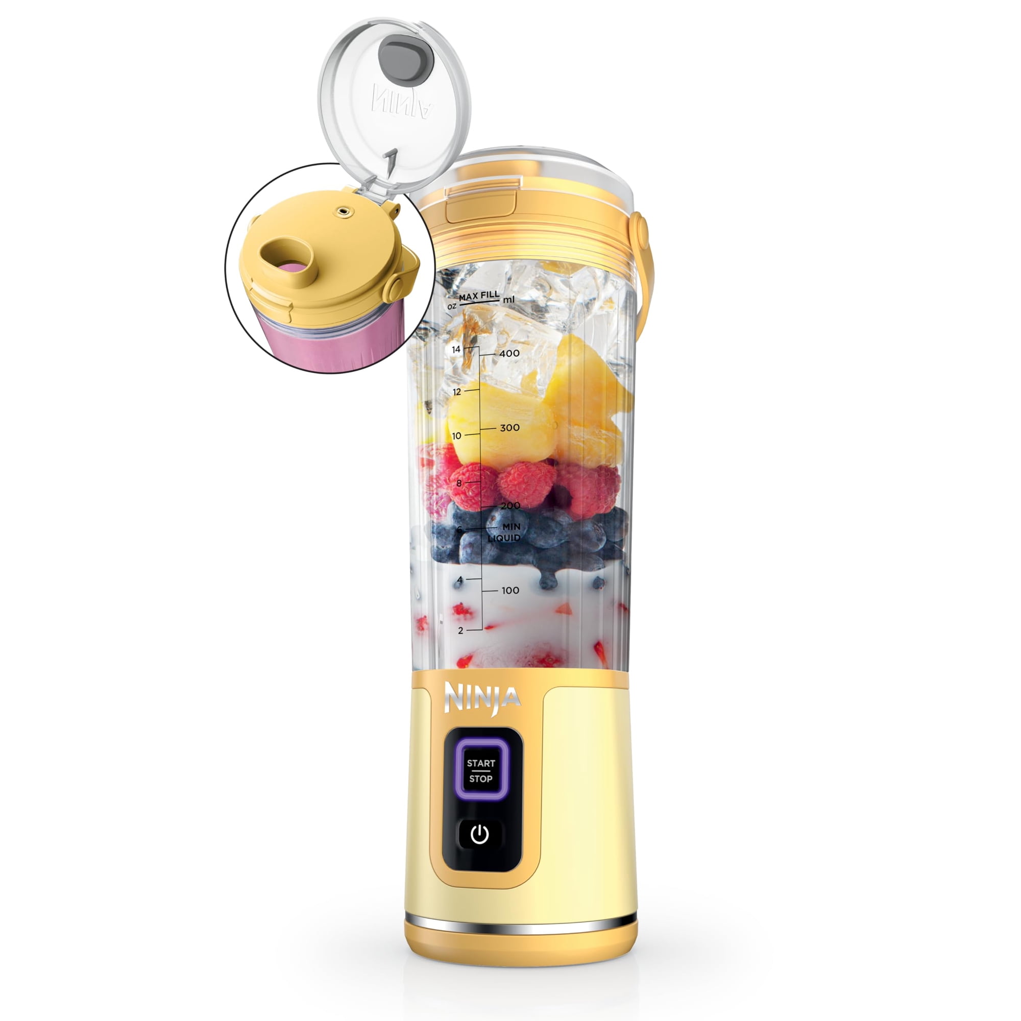 Ninja Blast Portable Blender for Shakes & Smoothies - Cordless, USB-C Rechargeable, Dishwasher Safe & BPA Free - 18oz, Metallic Purple