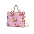 thumbnail image 7 of FORMRS Womens Corduroy Tote Bag Crossbody Shoulder Handbag with Pocket, Cartoon Doughnuts, 7 of 7