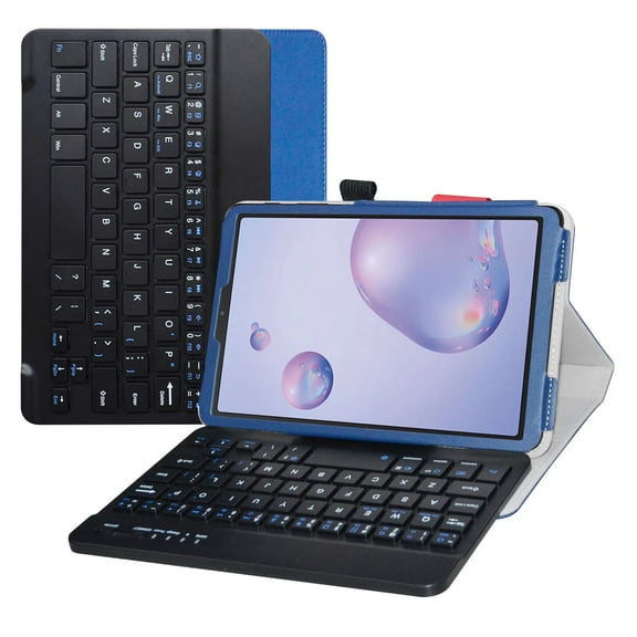 Labanema 8.4" Samsung Galaxy Tab A 8.4 2020 SM-T307 Bluetooth Keyboard Case, PU Leather Folio Stand Protective Case, Cover for 8.4" Samsung Galaxy Tab A 8.4 2020 SM-T307 (Blue)
