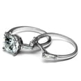 thumbnail image 4 of High polished (no plating) Stainless Steel Ring with AAA Grade CZ in Clear for Women Clear Stone Color Style TK2878 Size 6, 4 of 4