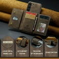 thumbnail image 2 of 2 in 1 Detachable Leather Phone Cases for Samsung Galaxy S23+ / S23 Plus 5G Case Wallet with Card Holder Men 6.6'' (Coffee,S23+/S23 Plus), 2 of 17