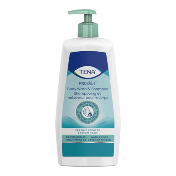 TENA ProSkin Shampoo&Body Wash Scented 16.9 oz. 64363 10 per Case