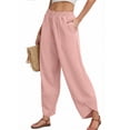 thumbnail image 2 of Fantaslook Capri Pants for Women Wide Leg Sweatpants Harem Palazzo Baggy Pants with Pockets, 2 of 7