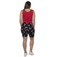thumbnail image 6 of Women's Plus Size Disney Mickey Mouse Bike Shorts All-Over Print Black, 6 of 7