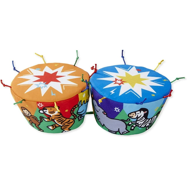 Par de Bongos Melissa & Doug Instrumento Musical Suave infantil MD-1254443