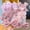 Style 5, variant on 10 fabric flower bows that don't damage hair, cute hair ties for ponytails, hair accessories, elastic bands for women