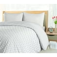 thumbnail image 4 of Ambesonne White Duvet Cover Sets, Vintage Green Polka Dots, 2-King, Forest Green and White, 4 of 6