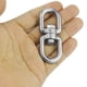 thumbnail image 4 of Eigraketly 2 piezas ganchos de presión de anillo giratorio de escalada Conector giratorio de ojo de doble punta para actividades al aire libre Dispositivos Escalada Eigraketly OD002934-00, 4 of 6