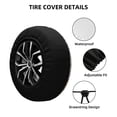 thumbnail image 2 of Fotbe Geometric Funda de Llanta de Repuesto con Estampado, Engrosada, Ajuste Universal para Jeep, Remolque, RV, SUV, Camión-17 inch, 2 of 6