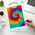 thumbnail image 5 of FMSHPON Spiral Tie Dye Clipboard Hardboard Wood Nursing Clip Board and Pull for Standard A4 Letter 13x9 inches, 5 of 8