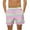 303 Pink, variant on guisaled Men's Swim Trunks Mens Swimming Shorts Summer Hawaiian Vacation Holiday Striped Swim Trunks Quick Dry Lightweight 5 Inch Inseam Board Shorts