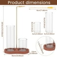 thumbnail image 2 of Threns 2 in 1 Incense Holder for Sticks with Glass Ash Catcher Anti Ash Incense Burner Holder for Yoga Spa Home Room Decor Includes Brush, 2 of 10