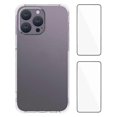 thumbnail image 1 of WANLONFENG WL2 Series for iPhone 15 Pro Case 2.0mm TPU Precise Cutouts Phone Cover with 2Pcs Tempere, 1 of 5