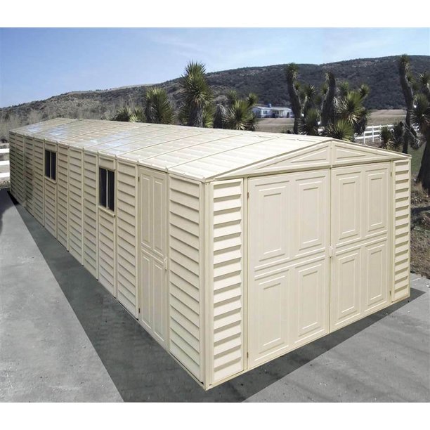 10 x 26 foot double door garage in weather-resistant