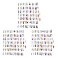 thumbnail image 1 of 300Pzs Modelo Pintado Tren Personas Figuras Escala N (1 A 150), 1 of 8