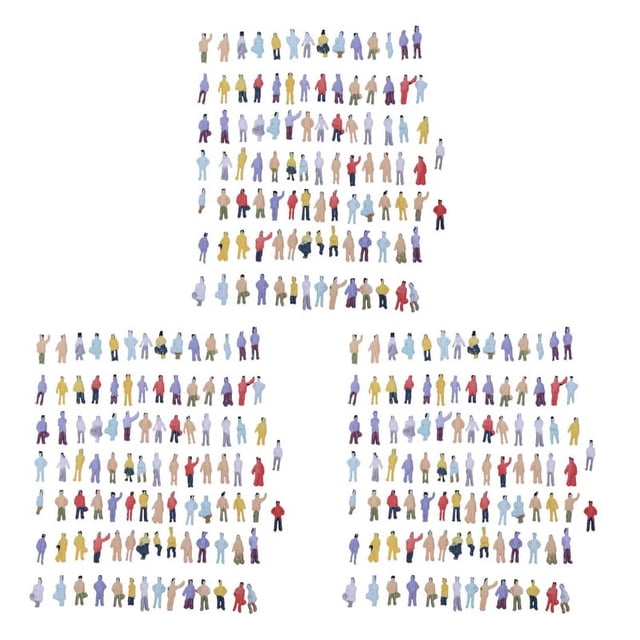 300Pzs Modelo Pintado Tren Personas Figuras Escala N (1 A 150)