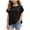 Black, variant on Akiihool Clothes for Teen Girls Girls Short Sleeve T Shirts Kids Summer Crewneck Color Block Tops Fashion Tees (Light Green,15-16 Years)