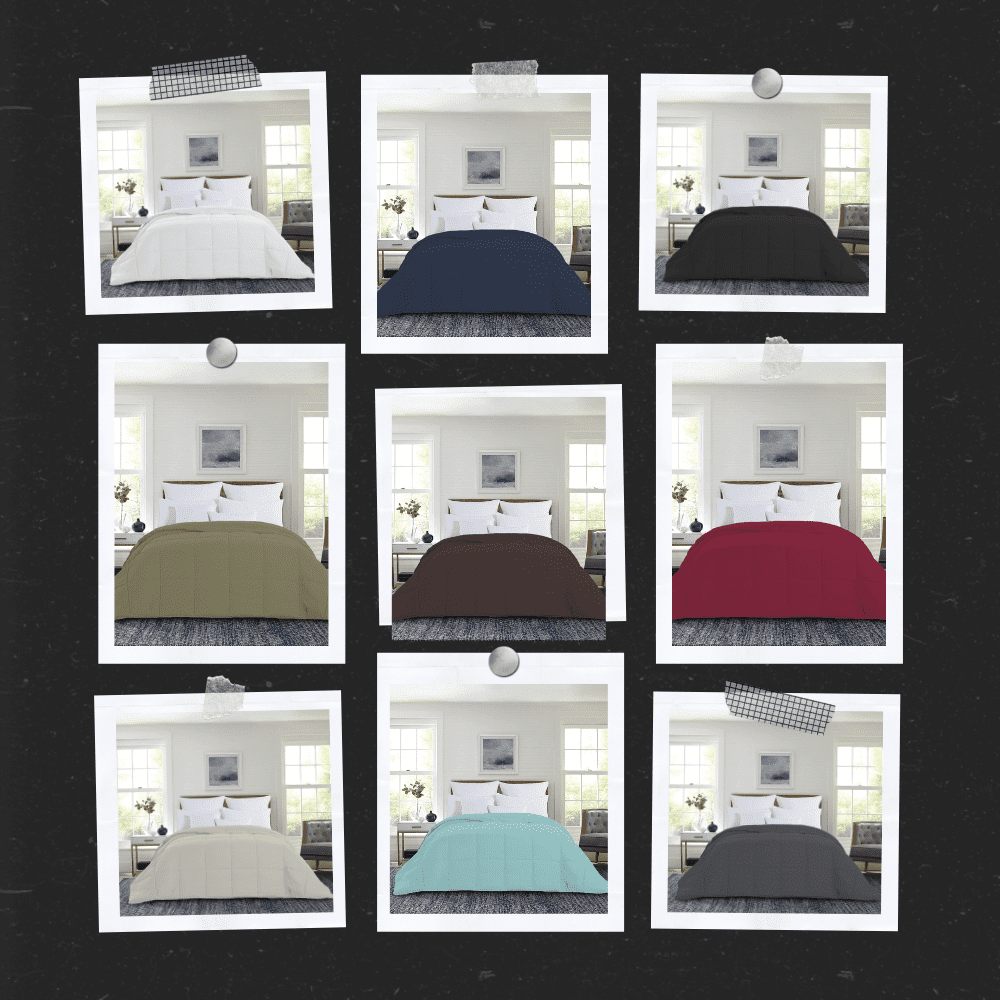 1-Piece Down Alternative Comforter - Soft Lightweight Microfiber Comforter – Hypoallergenic, Breathable, Year-Round Use Bedding