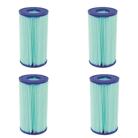 Bestway Flowclear Anti Microbial Type III, A/C Pool Filter Cartridge (4 (Best Way To Clean Pool Filters)
