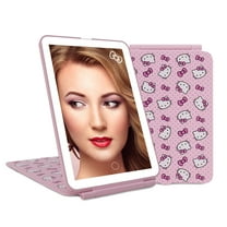Impressions Vanity Hello Kitty Pink A Dot TouchPad Mini LED Makeup Mirror with Tri Tone LED Lighting