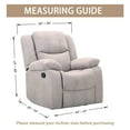 thumbnail image 6 of Recliner Slipcover Stretch Recliner Chair Cover, Leisure Jacquard Single Seat Sofa Slipcover Armchair Covers Anti-Slip Recliner Cover For Recliner Armchair-Off-white, 6 of 7