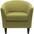 thumbnail image 3 of Fox Hill Trading Windsor 17.5" Traditional Fabric Club Chair in Green, 3 of 6