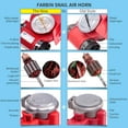 thumbnail image 5 of FARBIN Compact Air Horn with Compressor ,Snail Electric Car Horn 12V 150db Super Loud with Wiring Harness ,for Any 12V Vehicles, 5 of 9