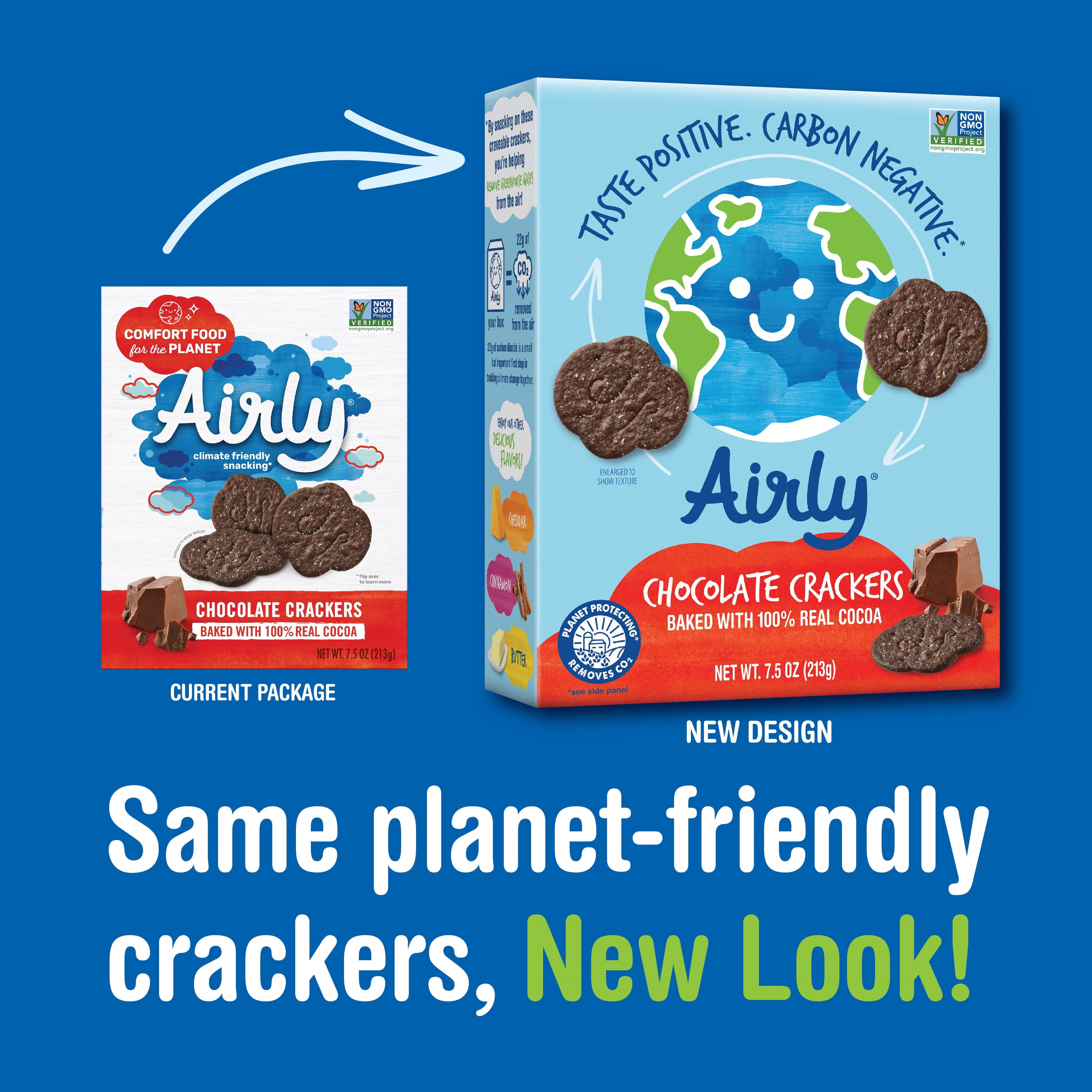 Airly Crackers, Chocolate, 7.5 oz or 213g