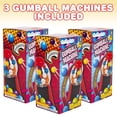 thumbnail image 2 of ArtCreativity Máquina de Gumball para niños, juego de 3, mini dispensador de caramelos de, 2 of 7