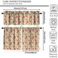 thumbnail image 5 of Boho Strawberries Window Valance Fruit Floral Honeybee Pink Curtain Valance for Kitchen Bedroom Decor with Rod Pocket 54''''x18''''+27''''x24''''x2（3 Piece）, 5 of 5