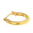 thumbnail image 4 of JewelStop 14K Yellow Gold Tubular Hoop Men's Single Earring, 2x12mm, 4 of 5