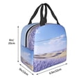 thumbnail image 3 of Sikiie Lavender Fields Under Blue Sky Lunch Bag for Women & Men Adult Insulated Lunch Box, Food Lunch Containers Lunch Tote Bags for Work, Travel, Outdoor, 3 of 8