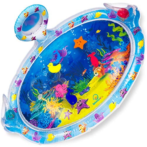 inflatable water tummy time mat