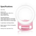 thumbnail image 2 of Portable Selfie Ring Light with Rechargeable Battery and Dimmer Clip-on Mini LED Beauty Ring Light with White/Warm/Neutral Lights for Phone Laptop Computer Tablet, 2 of 7
