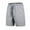 Gray, variant on Men Solid Ice Silk Relaxed Breathable Sport Half Shorts Pants