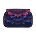 thumbnail image 2 of Sikiie Bohemian Vintage Pattern Print Flip Double-layer Pencil Case, All-purpose Stationery Bag for Study and Office, Zipper Design, Unisex, 2 of 7
