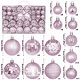 thumbnail image 5 of Inadays Christmas Balls Ornaments for Christmas Trees 104Pcs Shatterproof Plastic Christmas Ornament Set for Xmas Tree Decoration Hanging Ball for Holiday Wedding Party, Rose Gold, 5 of 7