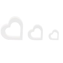 White Heart Centerpiece Heart Shape Sign For Gothic Wedding Engagement Party Table Decor