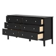 thumbnail image 4 of Home Source 32.5" 6-Drawer Chest for Bedroom - Premium Dressers Bedroom Furniture - Spacious Chest of Drawers in Sturdy Solid Pinewood, 4 of 5
