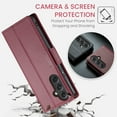 thumbnail image 4 of Funda tipo cartera para Samsung Galaxy A54 5G con bloqueo RFID, tarjetero, soporte magnético, funda protectora de piel con tapa para Samsung Galaxy A54 5G de 6,6 pulgadas, 4 of 6