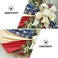 thumbnail image 4 of USA Flag Patriotic Garland & Wreath Decoration for Front Door, 4 of 6