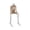 B, variant on Yujia Halloween Resin Hanging Leg Skeleton Figurine, Poseable Shelf Sitter Statue for Home Decor, Realistic Bone Ornament for Party Tabletop Display and Mantel Accents
