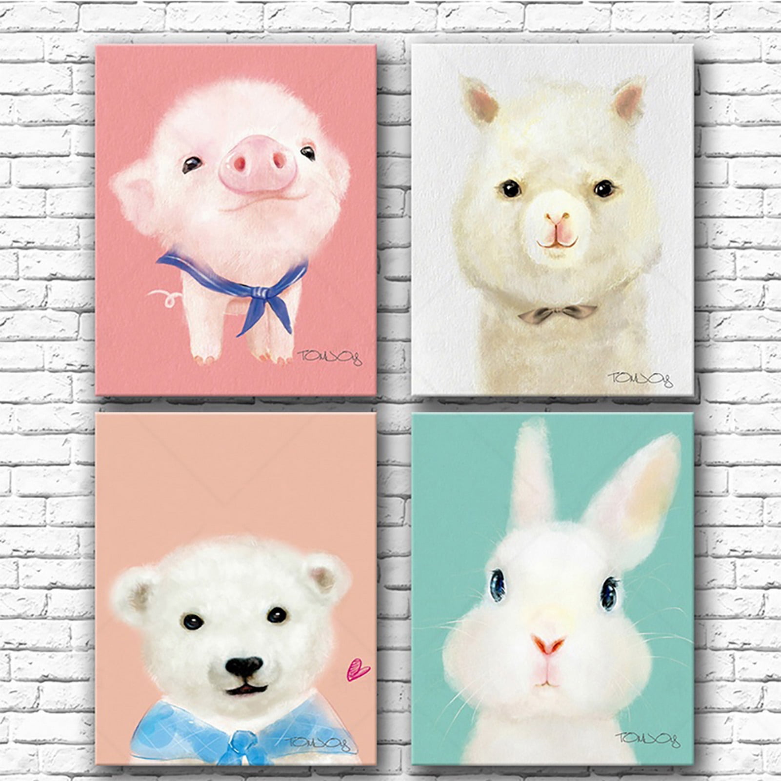 Paint by Numbers Kit for Kids Ages 8-12 - Rabbit Animal Cute Bunny - Canvas  Oil Painting Kit for Kids and Adults Suitable for Bedroom Office- Arts
