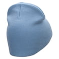 thumbnail image 3 of Interstate Highway 40 Sign Embroidered 8 inch Acrylic Short Blank Beanie - Light Blue OSFM, 3 of 5