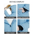 thumbnail image 4 of WenVen Girl's Winter Jacket Windproof Puffer Jacket Outerwear Coat Blue 8Y, 4 of 8