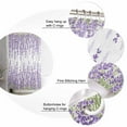 thumbnail image 5 of Farm Lavender Gradient Purple Shower Curtain for Bathroom, Watercolor Herb Wild Flower Waterproof Shower Curtains Washable Quick Dry with Hooks Bathtub Curtains 36x72 IN, 5 of 7