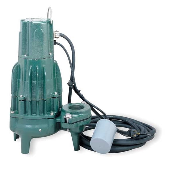Zoeller Waste-Mate 2 HP 2" Auto Submersible Sewage Pump 230V Tether 295-0040