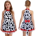 thumbnail image 3 of iiniim Halloween Costume for Girls Sleeveless Dance Leotard Ballet Tutu Dress with Spotted Dog Tail White Black 12, 3 of 7