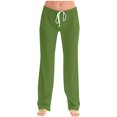 thumbnail image 6 of Women's Cotton Yoga Pants Lightweight Lounge Joggers with Pockets Drawstring Waist Casual Workout Running Beach Trousers, 6 of 6